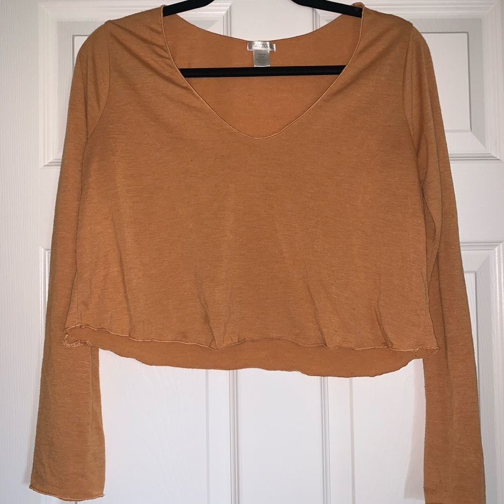cropped long sleeve tee